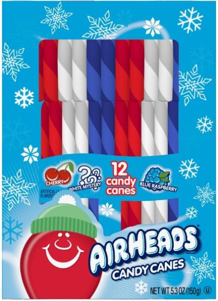 AIRHEADS 'Frucht' Candy Canes Zuckerstangen  12 Stück  150 gr Import USA